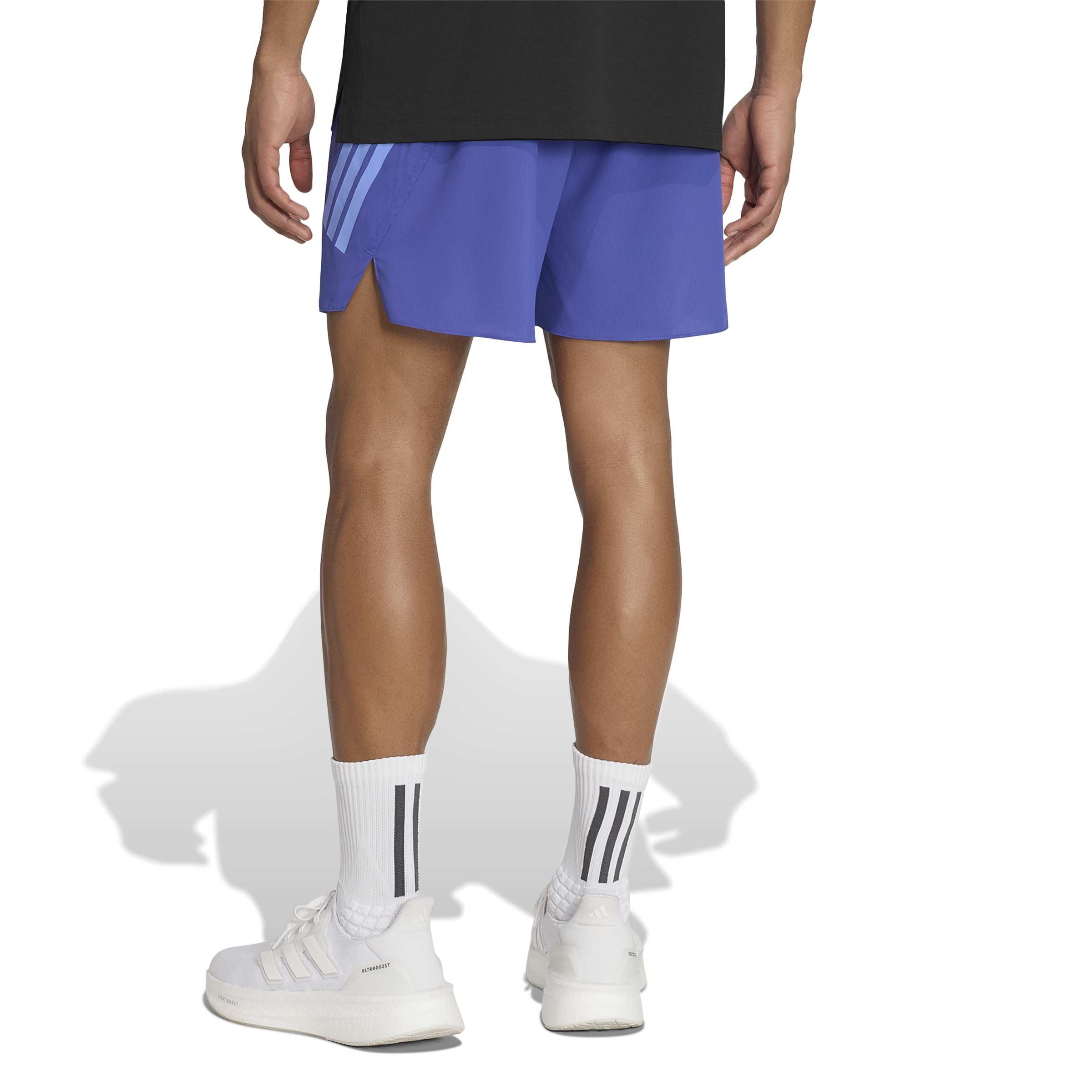 adidas Uomo Adi365 Running Formotion Iconic Shorts, Dual Indigo, S 7 inch