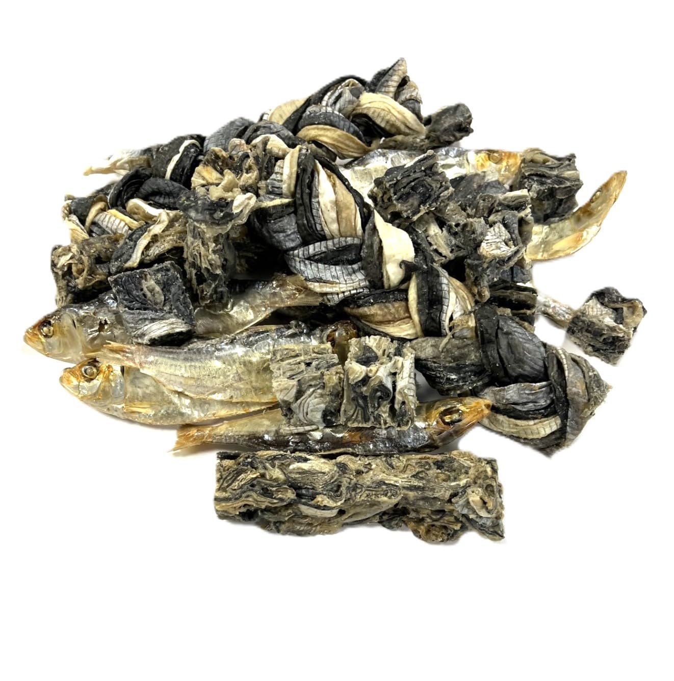 Fishy Doggy Allsorts 200g Mixed 100% Fish Natural Dog Treats Chews A Natural Source of Omega 3 and Collagen SLD A mix of Braids Cubes Fingers Flatties and Sprats