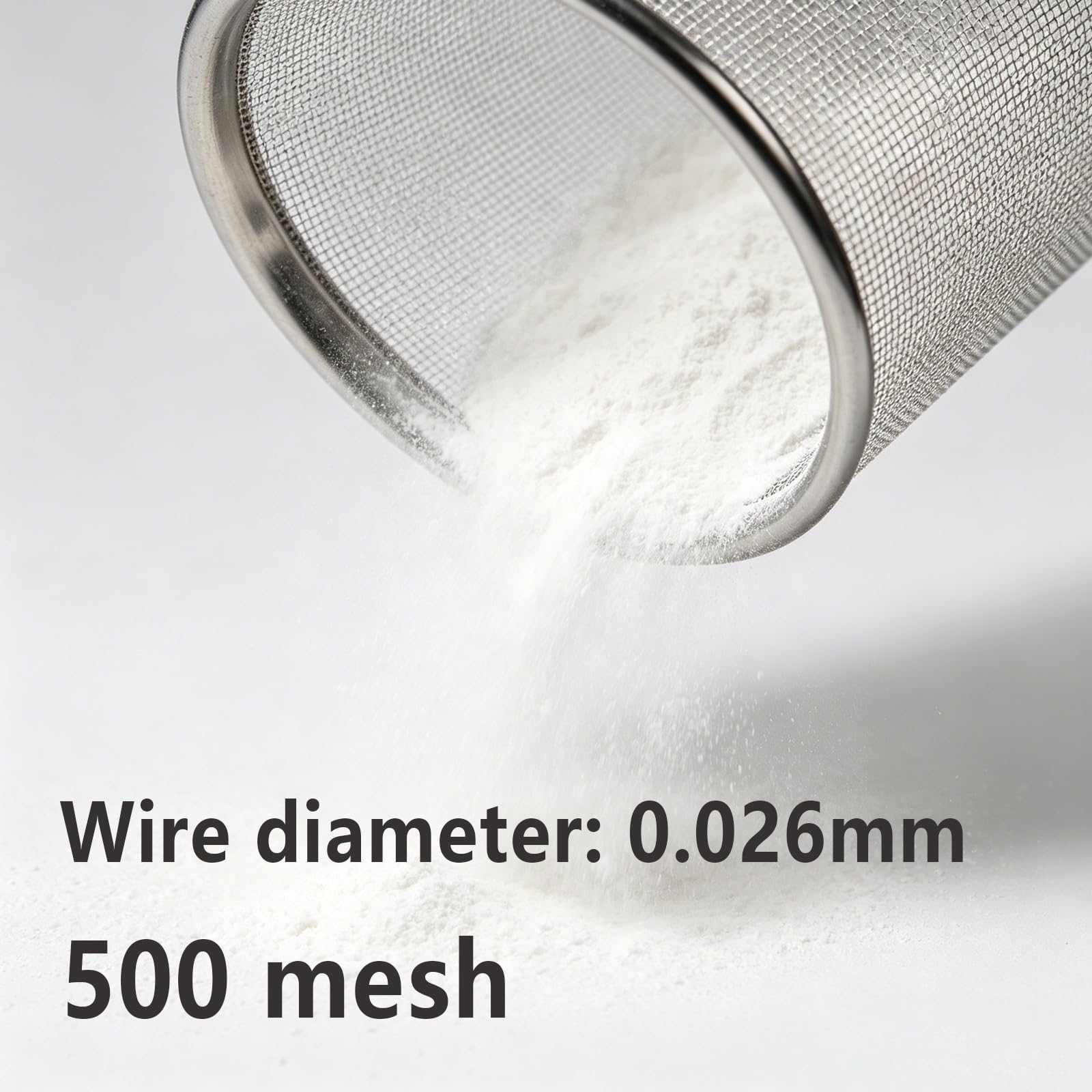 Rete Inox 304, Filtro Ultra Fine 500 Maglie, Tessuto Preciso