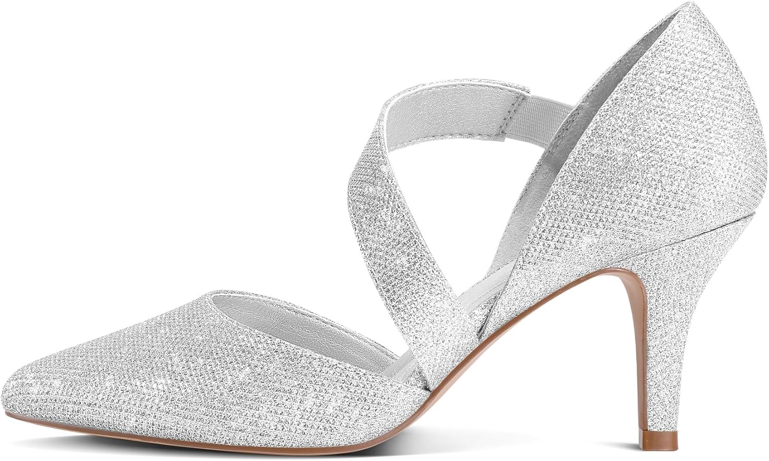 mysoft Women's Pointed Toe Low Stiletto Heel Dress Pumps Shoes - Available in Wide Sizes - Image 3