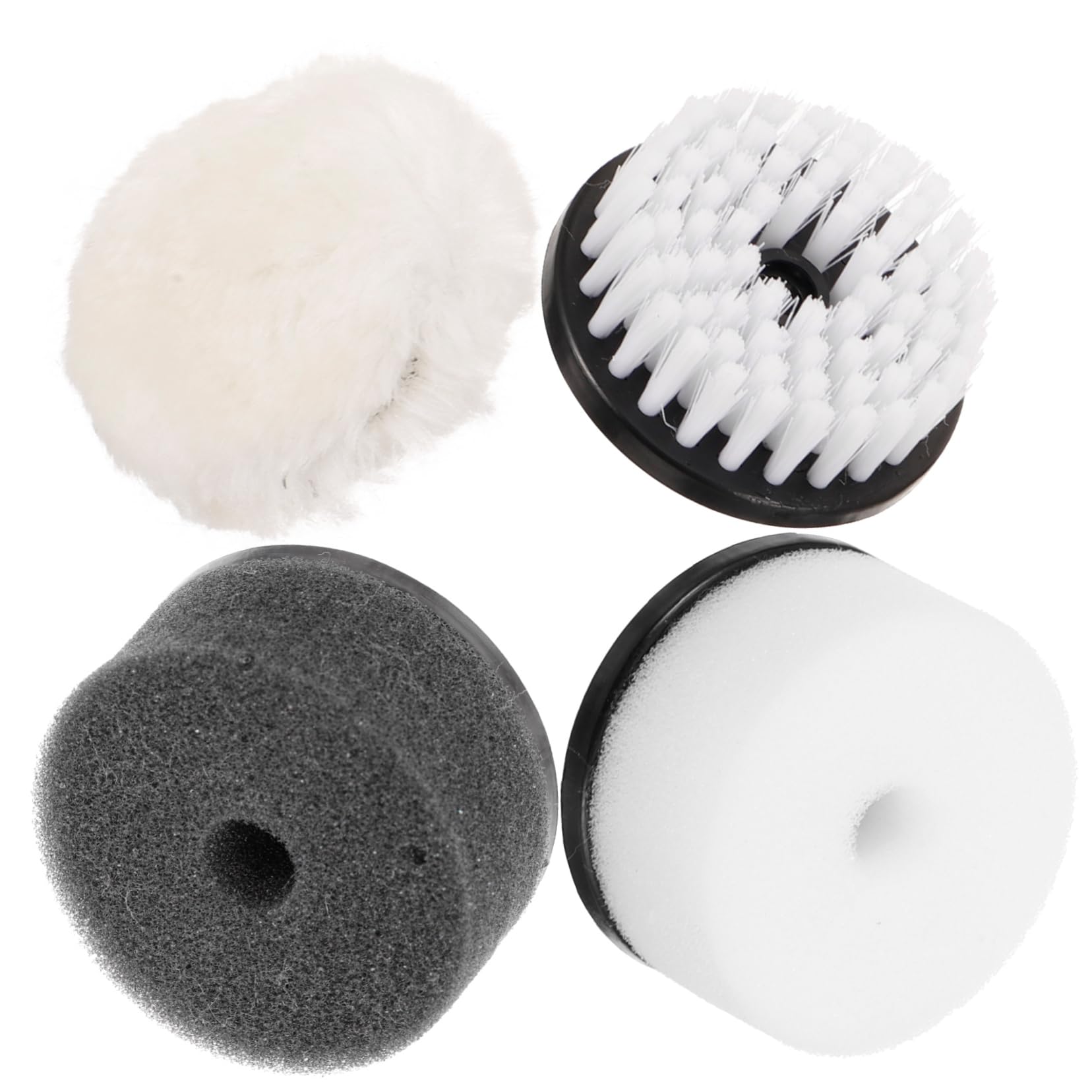 2 Series Cepillos para Limpiar Y Pulir Zapatos Incluye Cepillo De Pulido Y Esponjas Herramientas De Cuidado para Calzado Accesorios Y Multifuncionales para Limpieza De 4 Piezas*2