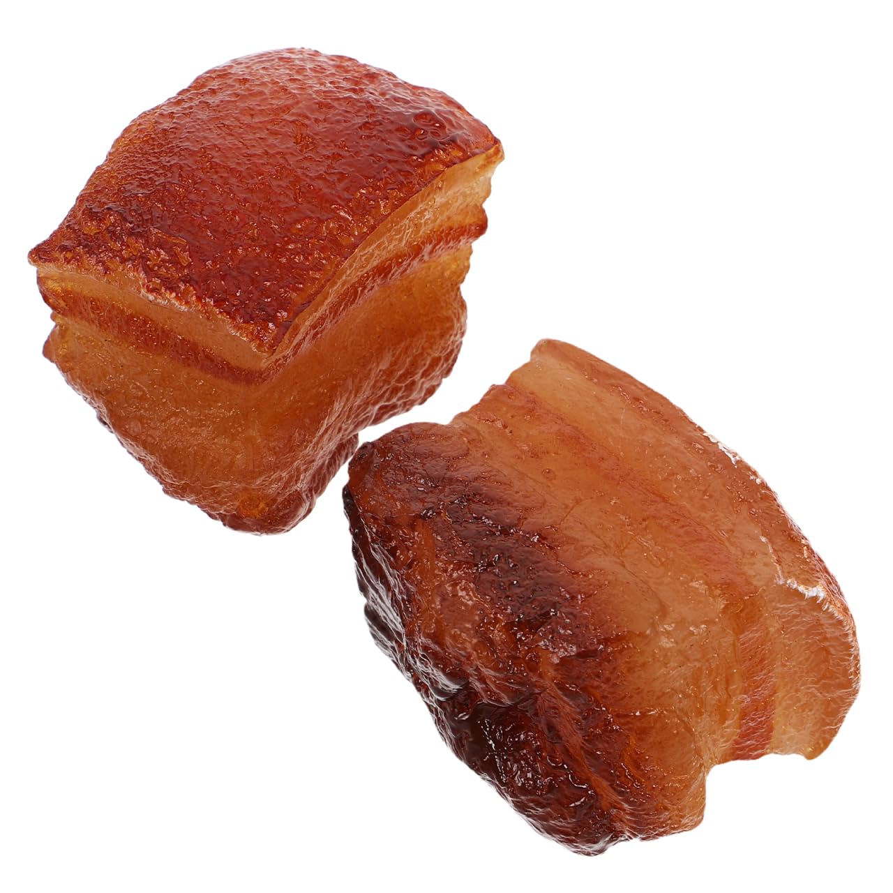 OATIPHO Handcrafted Fake Meat, Simulation Pork Model, 2pcs Artificial Meat Models Photo Props Food for Home Kitchen Desk Shops Party Cabinet Display