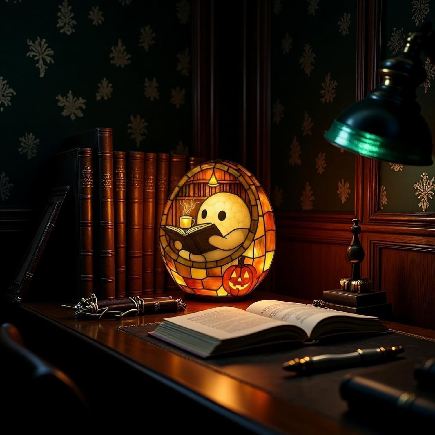 Geister Leselampe & Nachtlicht - Halloween Deko Ganzjährig