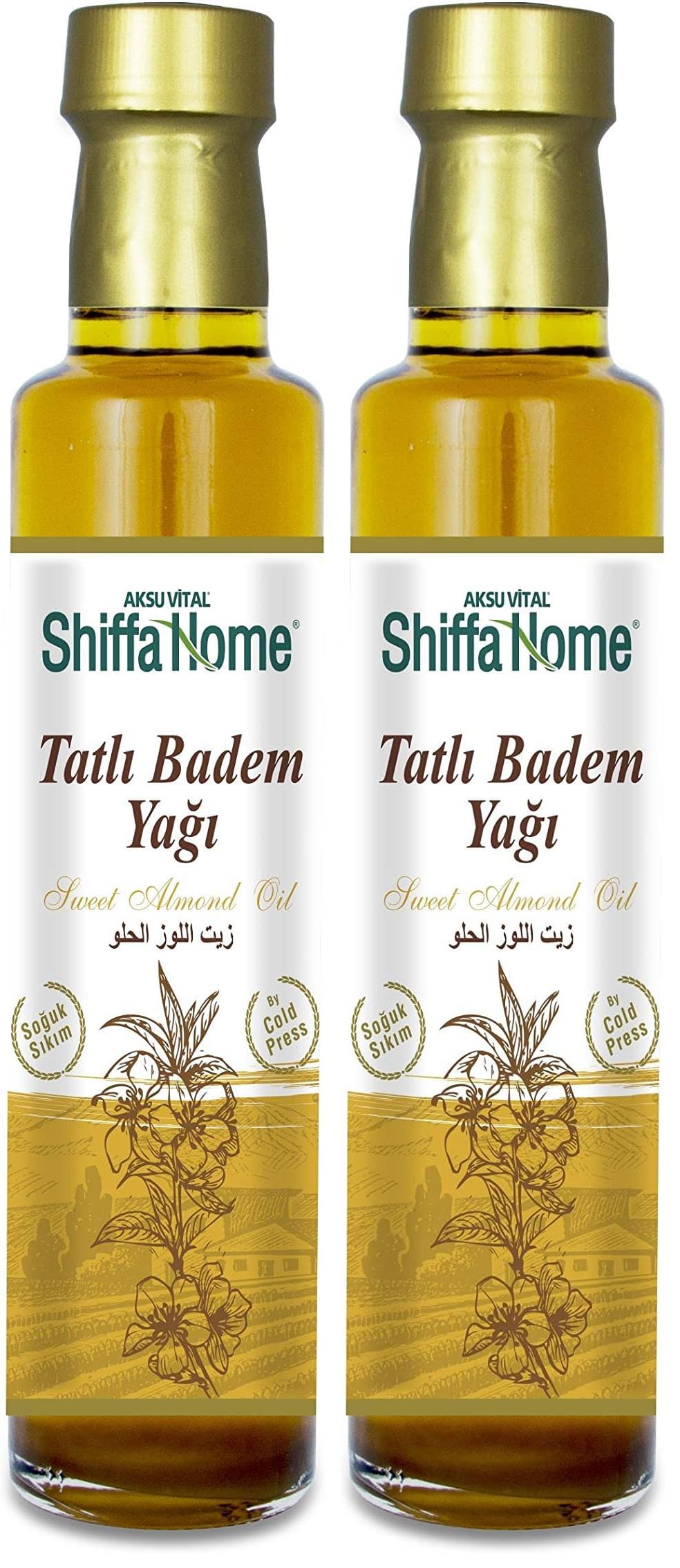 Shiffa Home Tatlı Badem Yağı 250 Ml | Soğuk Sıkım Doğal Cilt ve Saç Bakım Yağı | A, B ve E Vitaminli Besleyici ve Nemlendirici | Kaş, Kirpik ve Masaj İçin Uygun | Yüksek Omega-6 ve Omega-9 İçeriği