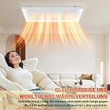 Peviasot Chauffage infrarouge 770 W, plafonnier LED, Wifi/App, télécommande - 8