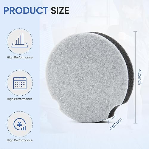 Miniatura 4 de Paquete de 4 filtros de repuesto para aspiradora Bissell PowerForce Compact Lightweight 1520 2112, compatible con limpiador Bissell Turbo sin bolsa