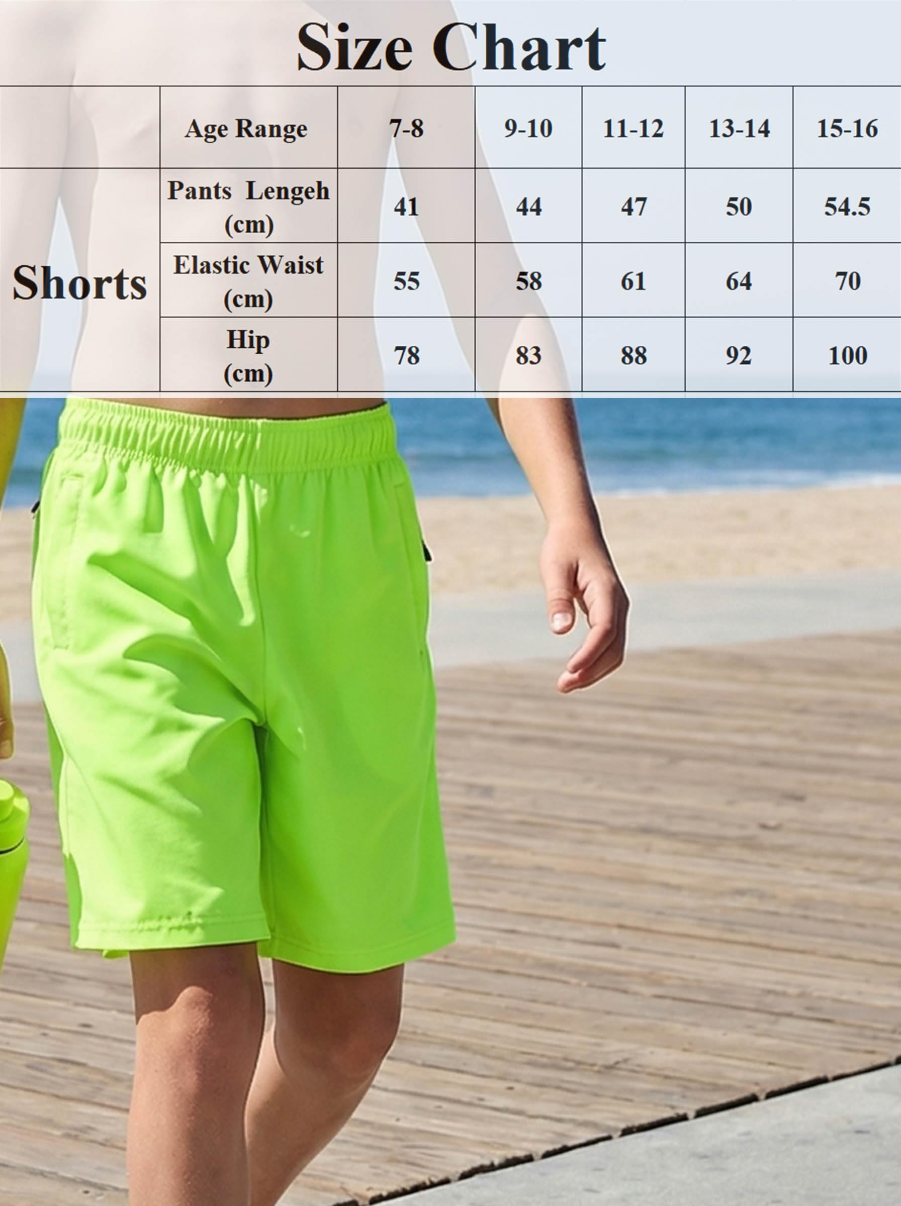 Pantalones cortos deportivos para niños, absorben la humedad, cómodos, para jugar activamente, gimnasio, deportes, escuela, uso diario casual para niños — view 7