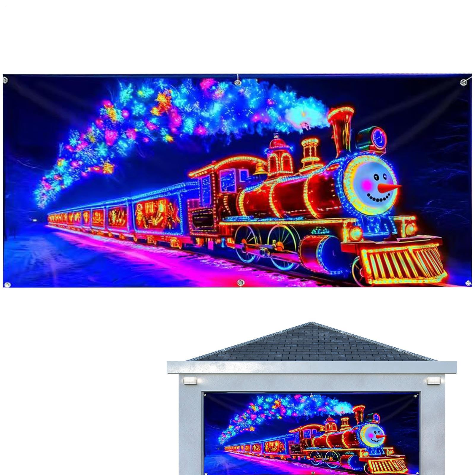 Housse de garage de Noël étanche à LED haute luminosité pour extérieur
