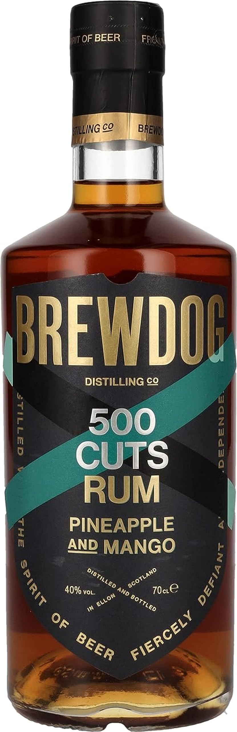 Brewdog I 500 Cuts Rum I Pineapple & Mango I 700 Ml I 40% Vol. I Süßer & Weicher Rum I Aus Karibischer Melasse I Doppelt In Kupfernen Pot Stills Gebrannt