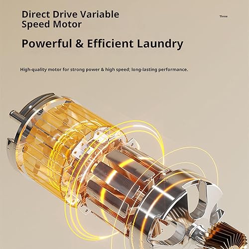 Miniatura 4 de Portable ABS Washing Machine USB Rechargeable & Quiet Motor for Travel Delicate Clothes Compact Space Saving Design Portable Washing Machine