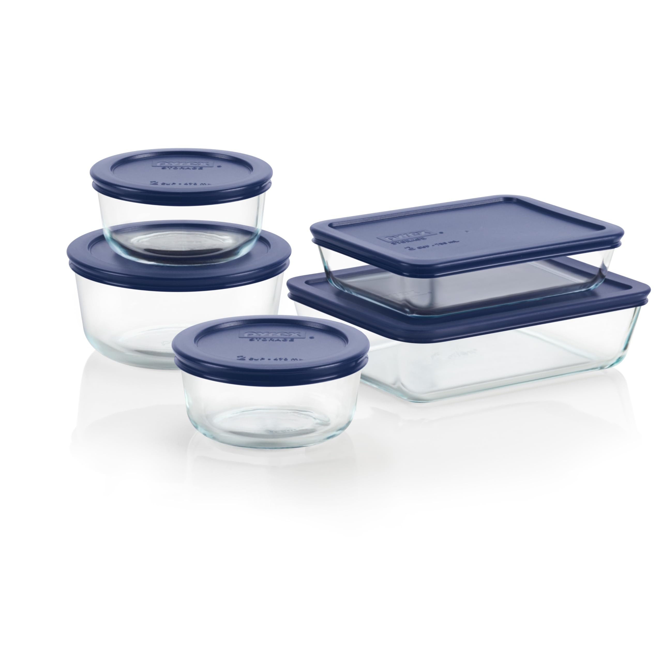 Amazon | Pyrex 10 Piece Simply Store Food Storage Set, Clear