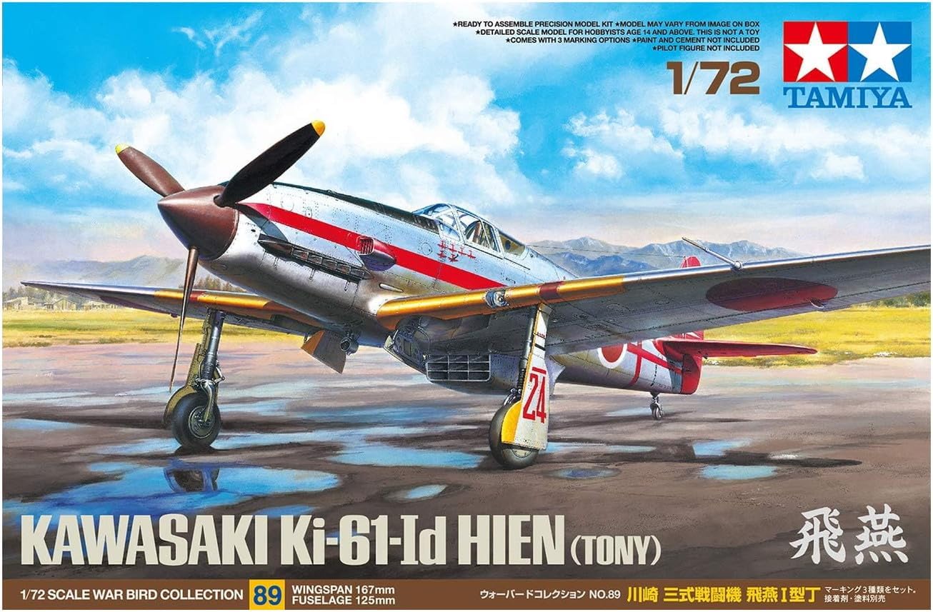 Tamiya 60789 1/72 Kawasaki KI-61-ID Hien Plastic Model Airplane Kit
