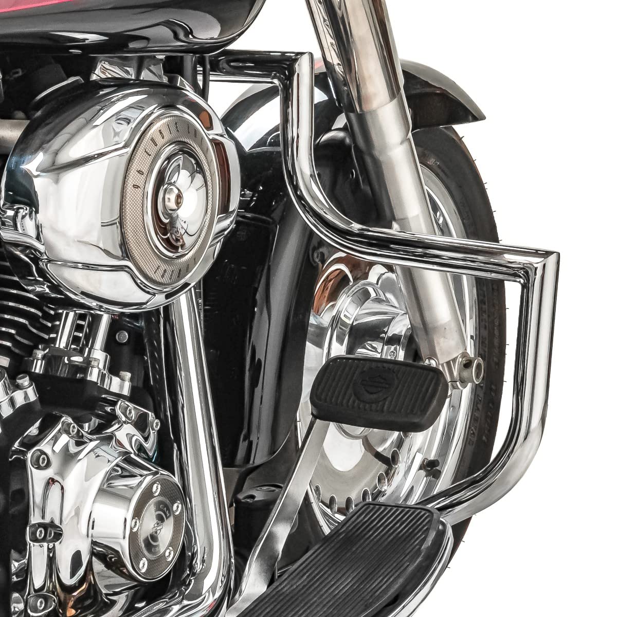 Sturzbügel Kompatibel mit Harley Davidson Heritage Softail Classic 00-17 Craftride ST1 Chrom