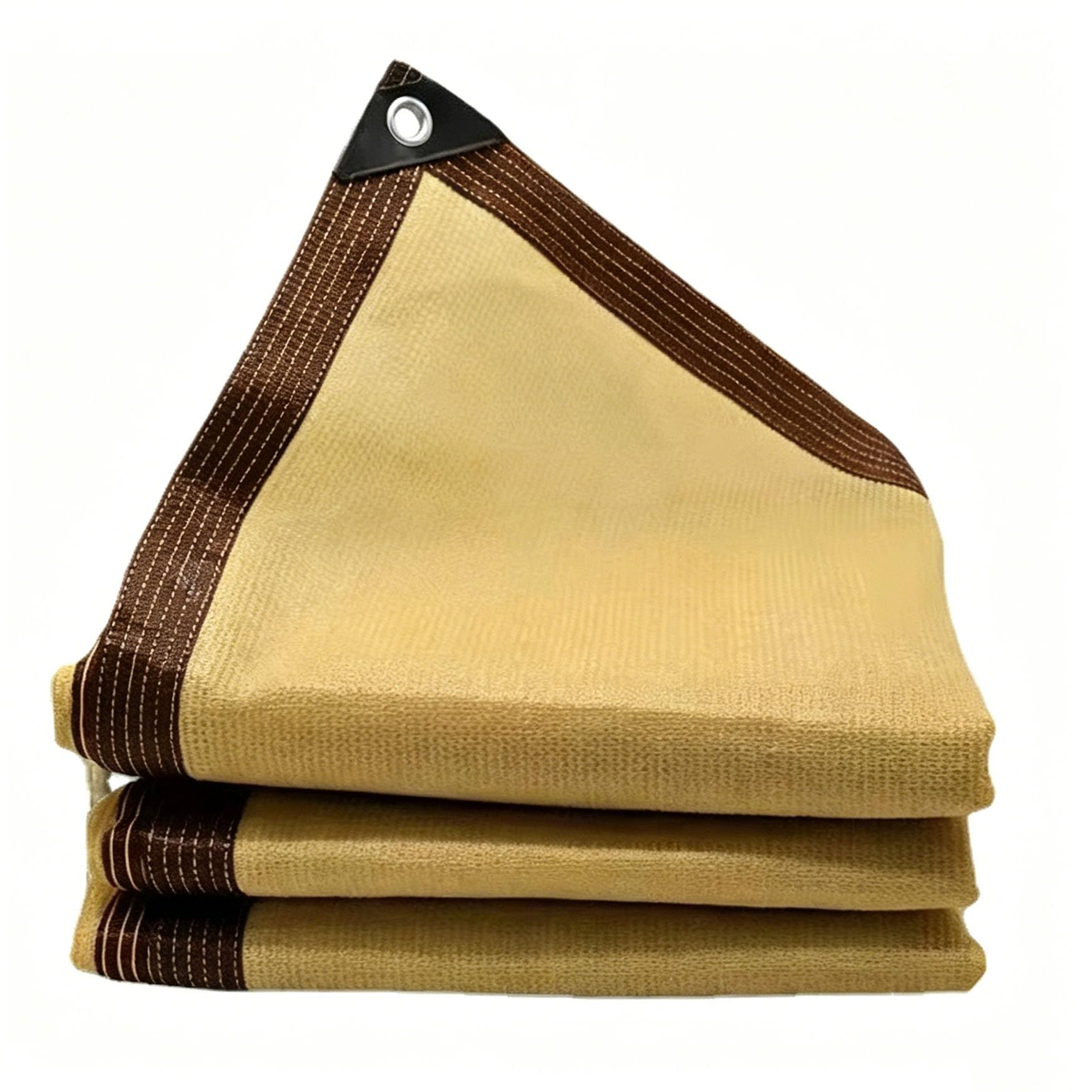Filet d'ombrage crème 410x470 cm ajouré avec œillets pour pergola et jardin