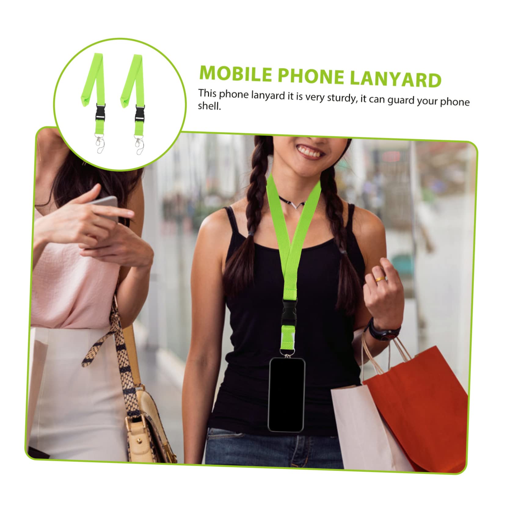 jojofuny 6 Pcs Cordino Del Telefono Decorazione Id Cinghia Da Polso Del Telefono Portachiavi Per Le Donne Cinghia Di Spalla Del Telefono Mens Portachiavi Uomini Decorativo