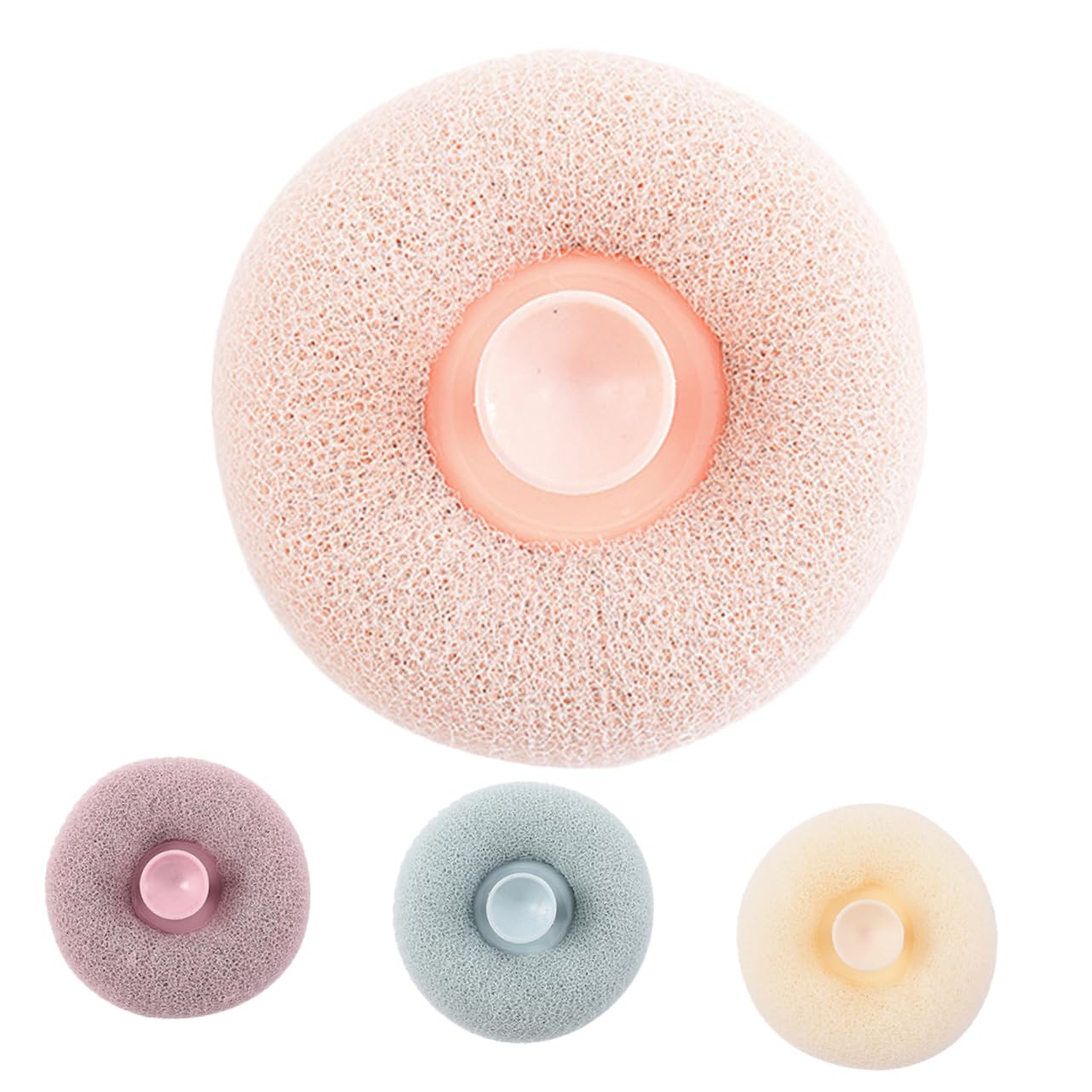 FRCOLOR 4pcs Shower Loofah Ball Soft Bathing Scrubber for Gentle Exfoliation Durable and Lightweight Bath Balls Blood Impatiens and Light