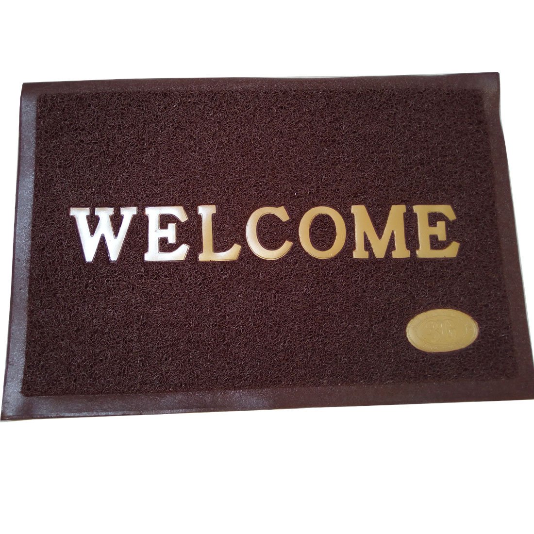 Dehati Store Brown PVC Door Floor Welcome Mat Set of 1