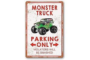 Monster Jam Room Decor: Park Only Violators Smashed!