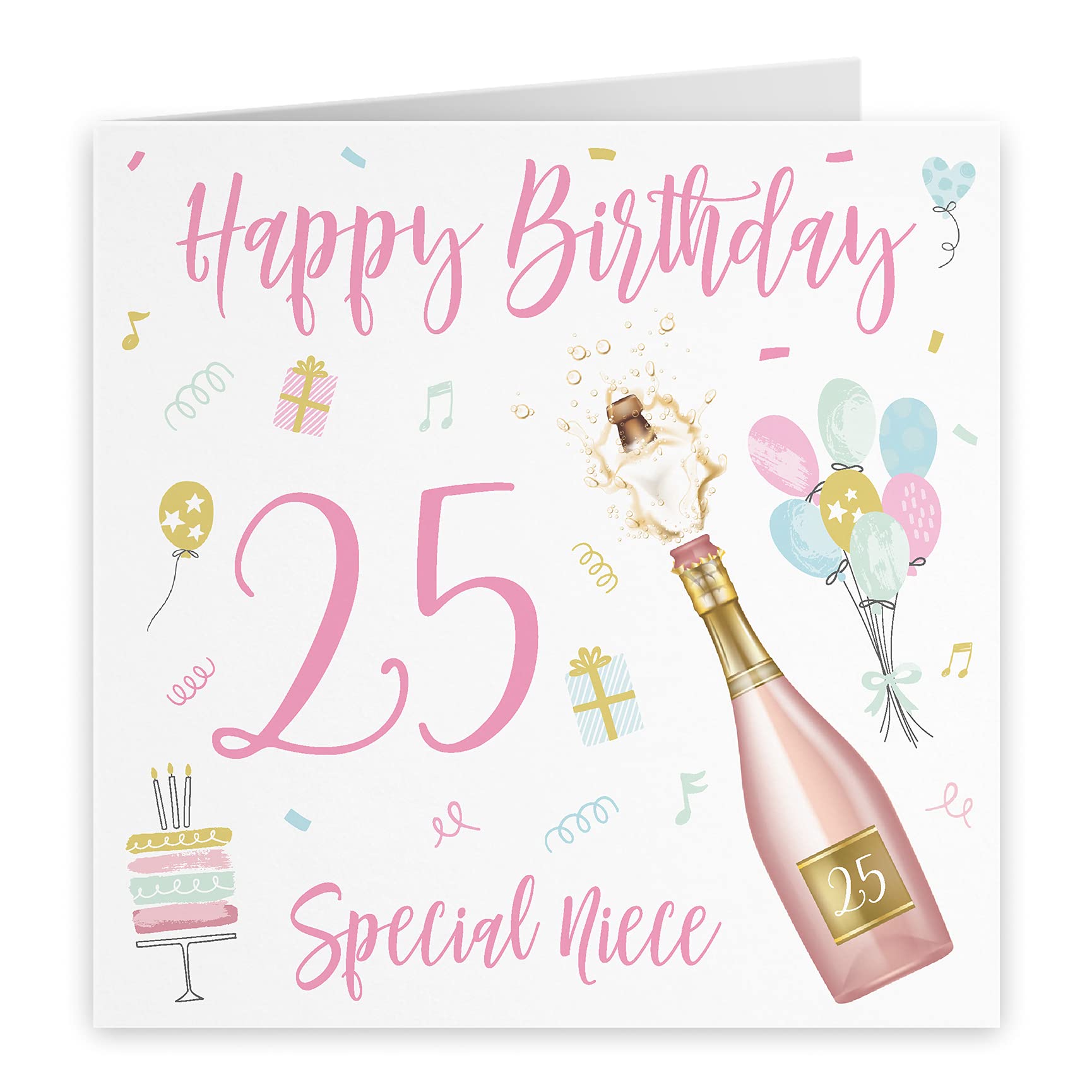 Hunts England Niece - Biglietto di auguri per 25° compleanno, motivo: nipote