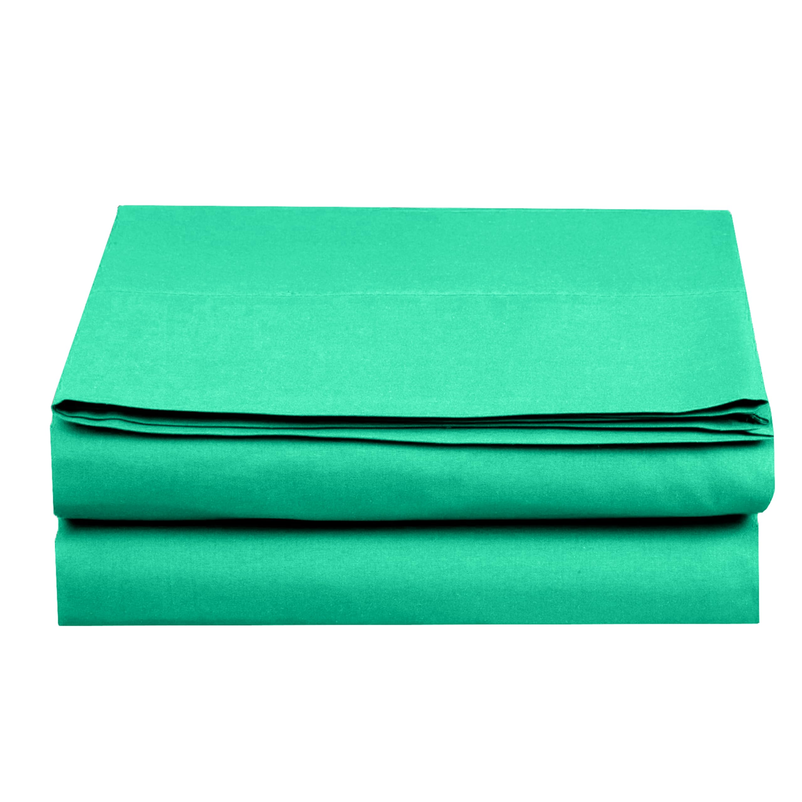 Elegant Comfort Paradise Teal Flat Sheet 1-Piece Hotel Quality 1500 Hotel Quality Wrinkle, Stain Resistant - Stain Resistant (Cal King, Heavenly Teal)