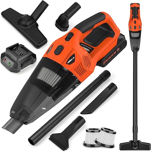 THINKWORK Aspiradora de mano inalámbrica de 20 V con batería, fuerte succión potente de mano inalámbrica motor de 150 W, aspiradora portátil para disponible en Yaxa Guatemala