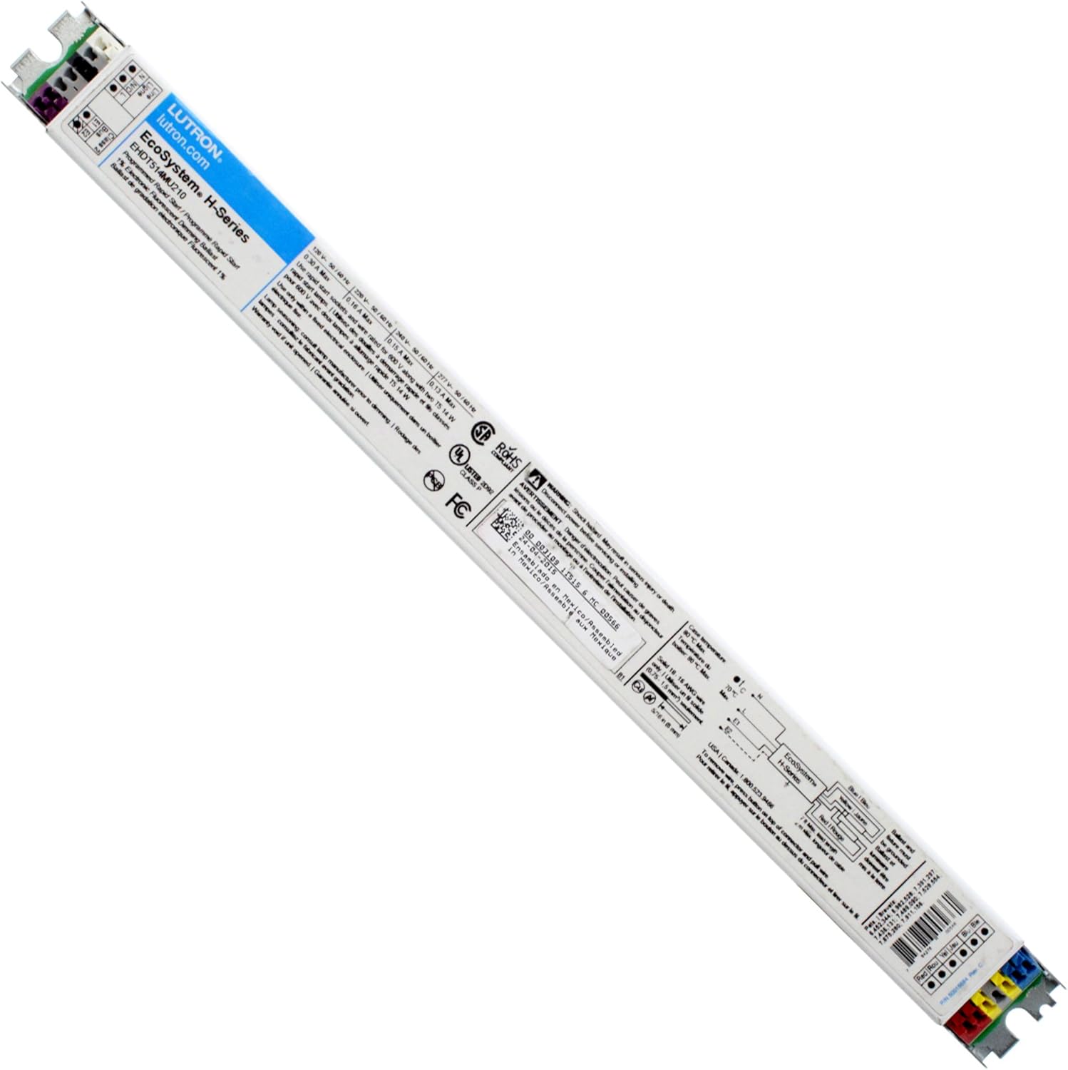 Lutron EHDT514MU210 Ecosystem Fluorescent Dimming Ballast, 2Lamp