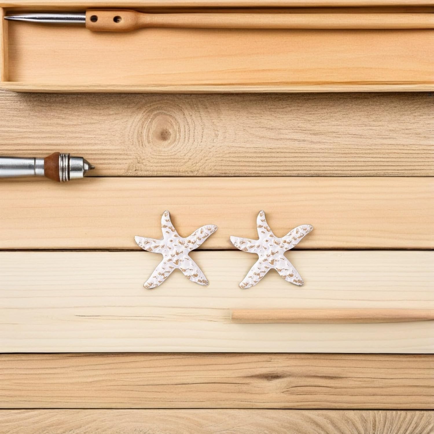 BESPORTBLE 2Pcs Nautical Star Cabinet Dresser Drawer Knobs Cabinet Drawer Pulls Handles Cupboard Knobs Coastal Beach Seaside Home Decorations