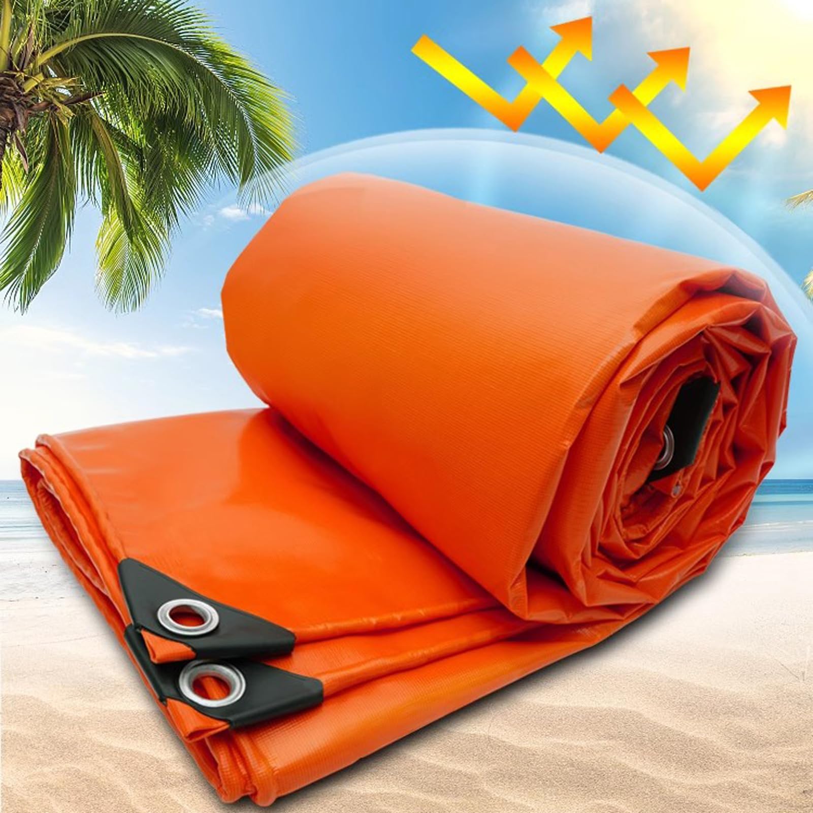 Bâche De Protection Imperméable 100 G/m² En Polyester Résistant