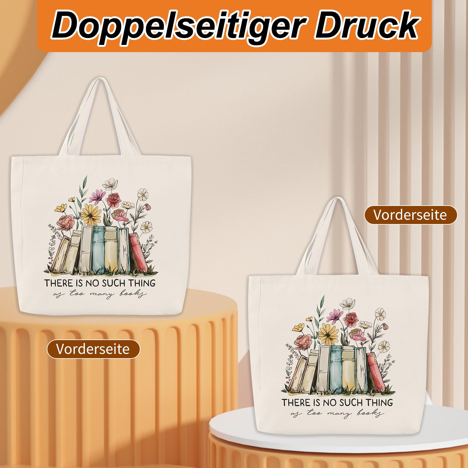Onperpoe Torba materiałowa z nadrukiem, torba materiałowa, torba do przenoszenia, damska torba na zakupy, do wielokrotnego użytku, Aesthetic, torba bawełniana, torba lniana, prezent dla miłośników