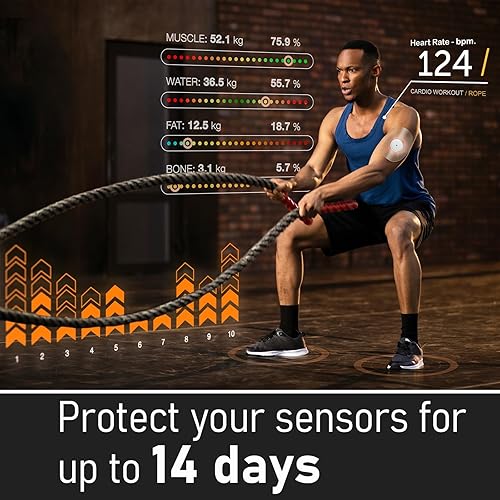 Miniatura 6 de Paquete de 30 cubiertas para sensores de glucosa sin látex, parches adhesivos médicos para cinta CGM precortada sin pegamento en el centro,