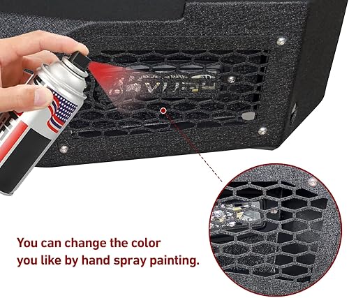 Miniatura 6 de Parachoques delantero y trasero con textura negra compatible con Ford F150 2004 2005 2006 2007 2008 (excluyendo Raptor y Ecoboost) con placa de