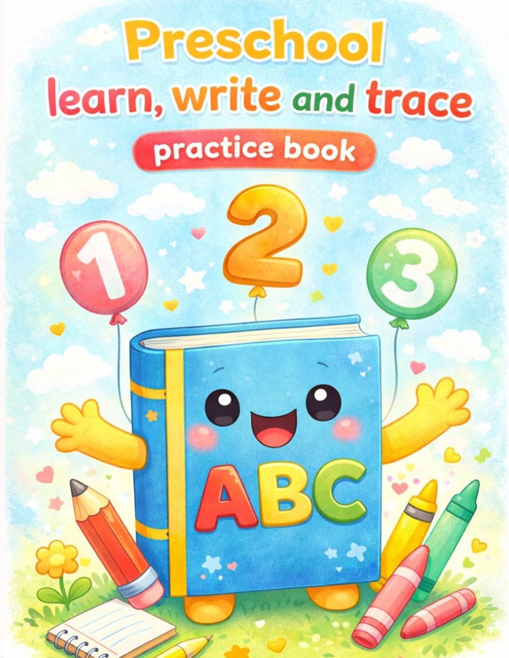 Preschool Learning, Writing and Tracing Practice Book for Age 3+: My First book learn to write for growing Ages