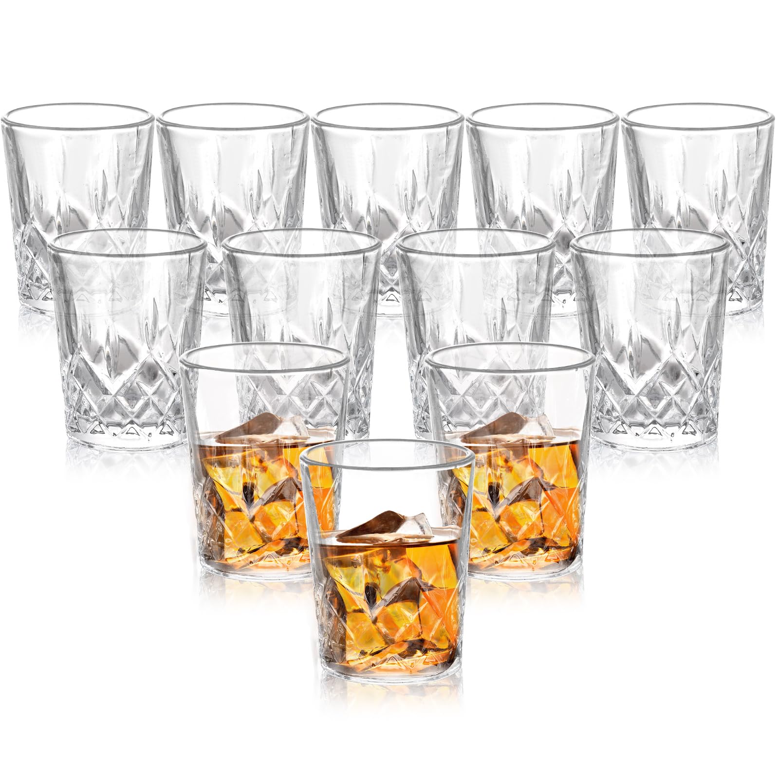 Aselected Transparent Set Of 12 Crystal Glass Shot Glasses 50 Ml Shot Glasses Shot Glasses Stable For Any Party