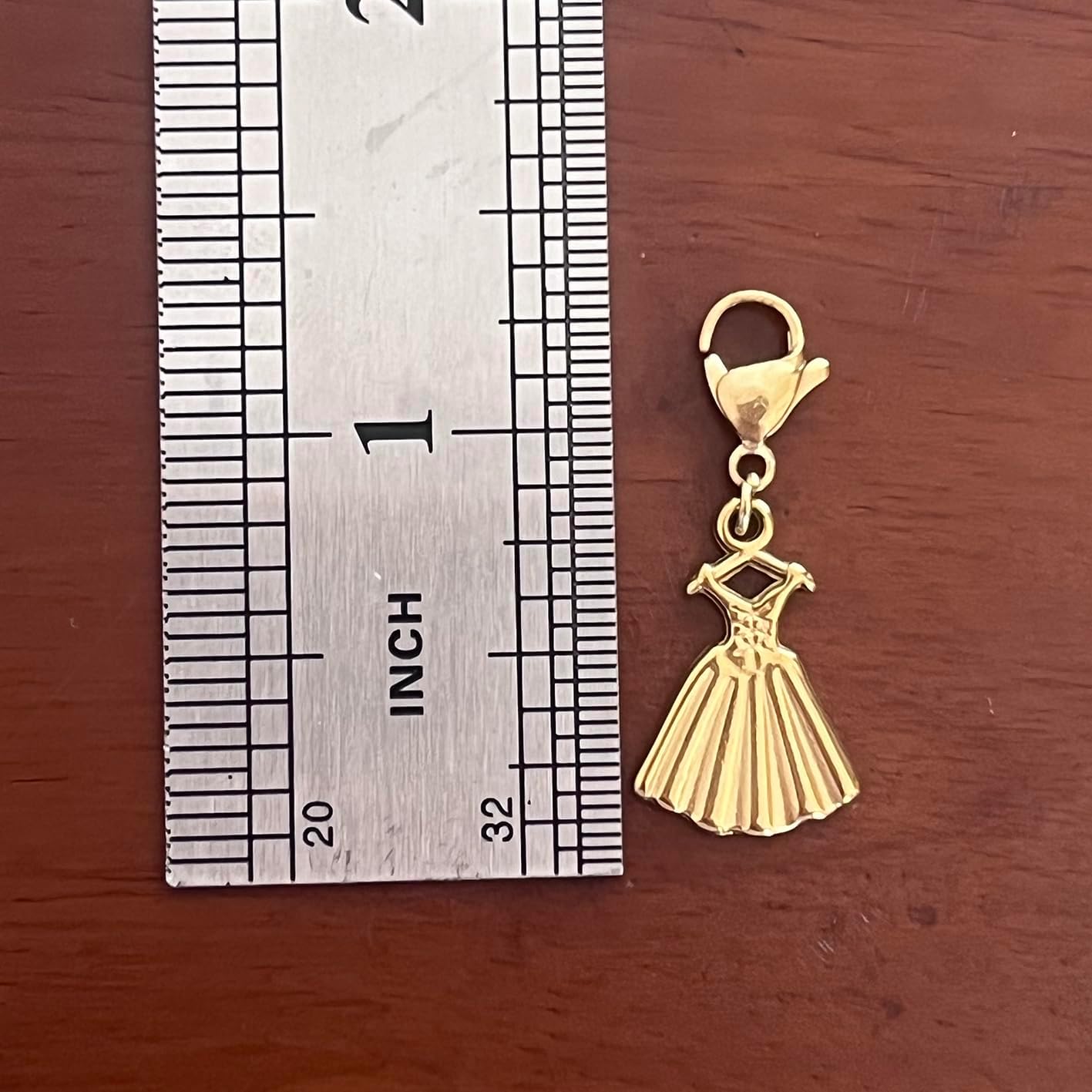 AMOBESTER Gold Stainless Steel Ballet Skirt Clip-on Charms - Dance Inspired Jewelry Charms for DIY Bracelets, Ballerina for Women image 2