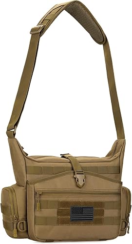 Protector Plus Bolsa de mensajero táctica militar MOLLE paquete de hombro (paquete incluido)