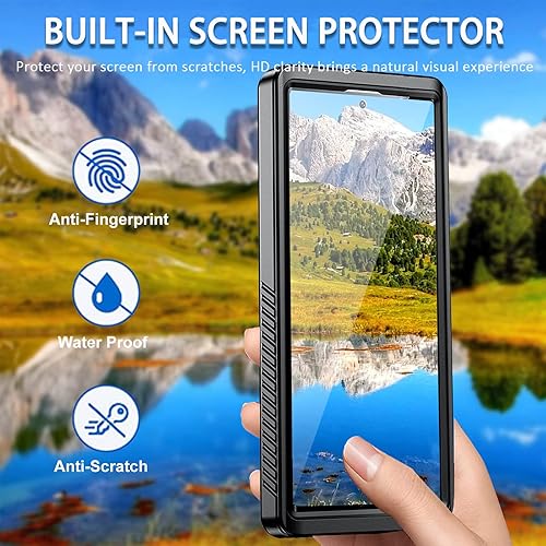 Miniatura 3 de Miimall Funda impermeable compatible con Samsung Galaxy S23, S23 lente y protector de pantalla integrados impermeable de cuerpo completo, resistente