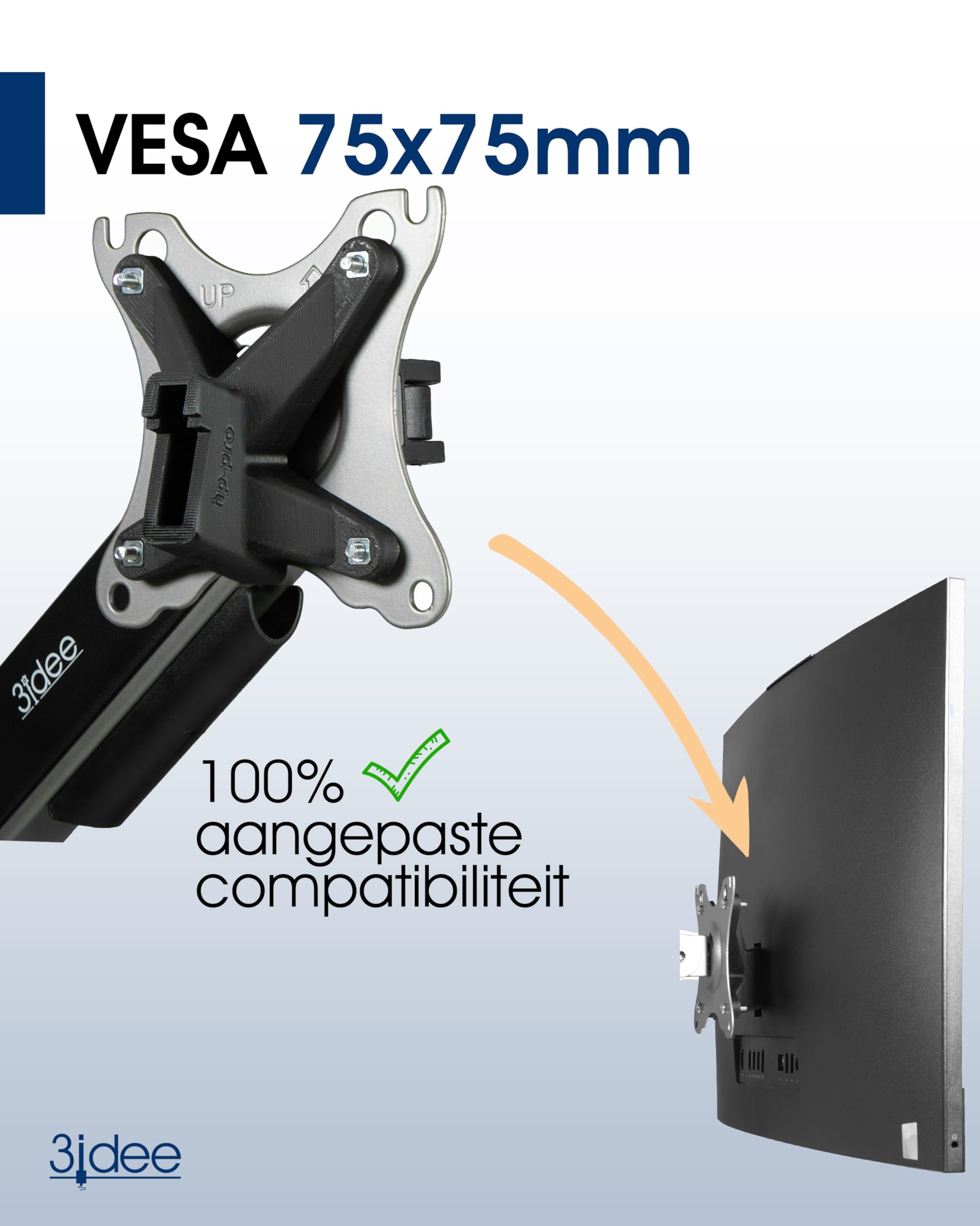 Monitoren Standaard 3IDEE VESA Adapter Compatibel Met HP All-in