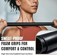 Vista 2 de LIONSCOOL Workout Weighted Bar,Padded Exercise Weight Bar, Solid Steel Stretching weighted bar set for Body Sculpting, Physical Therapy,Body Toning