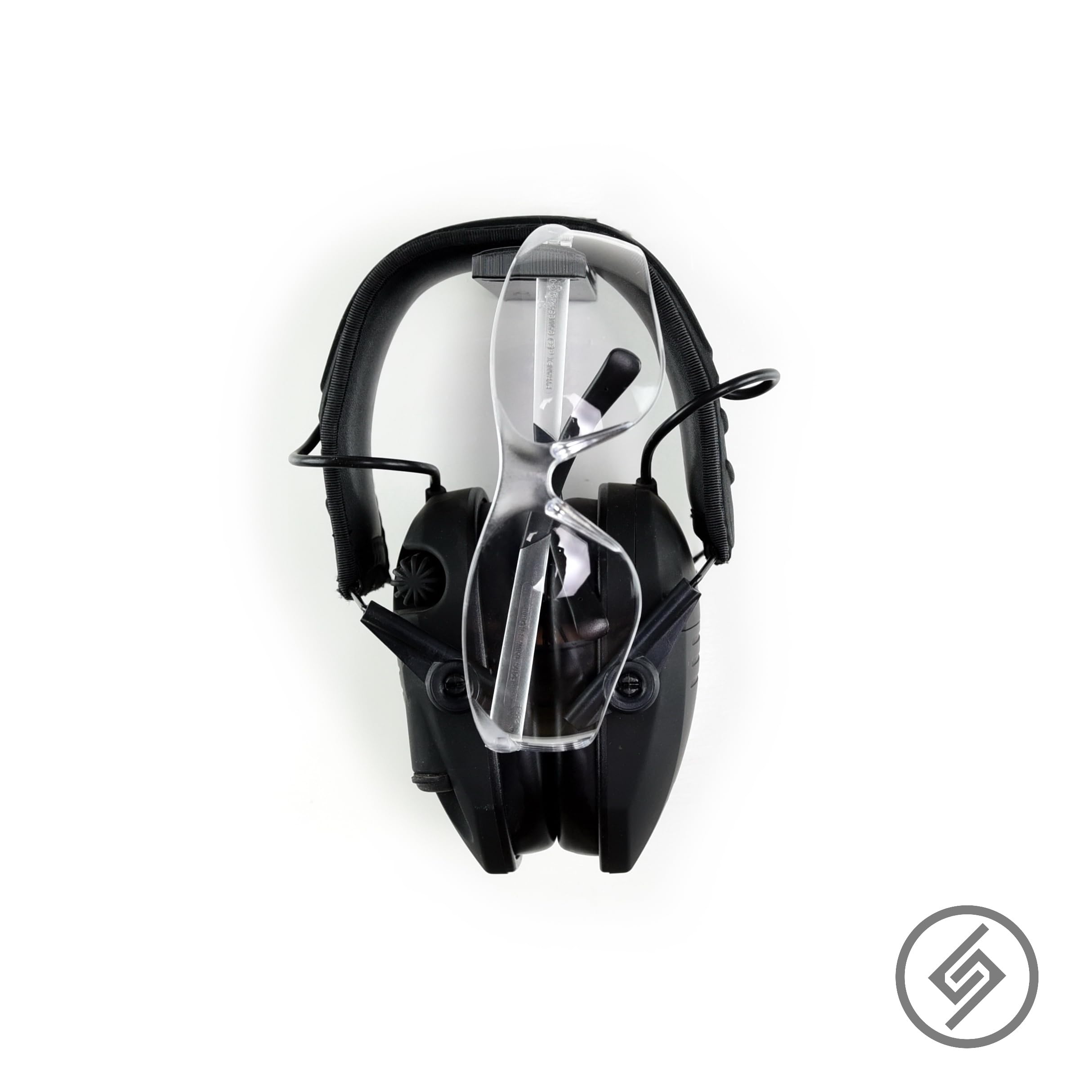 Spartan Mounts PPE Hook for Eyes & Ears Storage Hook for Safety Glasses, Hearing Protection, Shooting Bay, Workshop, Tool Chest Universal Hook Solution