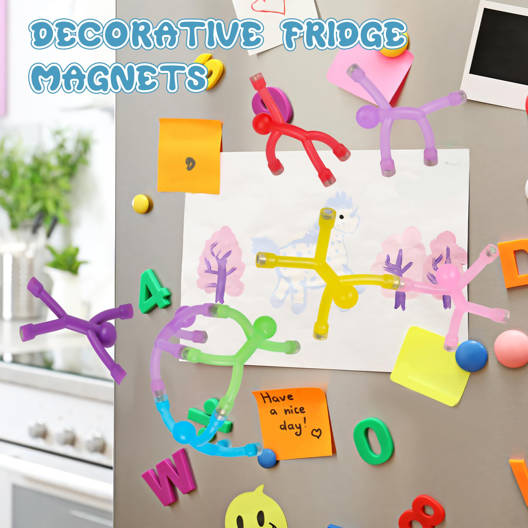 Kühlschrankmagnete für Herren, niedlicher Kühlschrank-Magnetmann, lustiges humanoides Magnetspielzeug für Kinder, bunt, magnetisch, für Schließfach, Whiteboard, dekorative Geschenke, 20 Stück