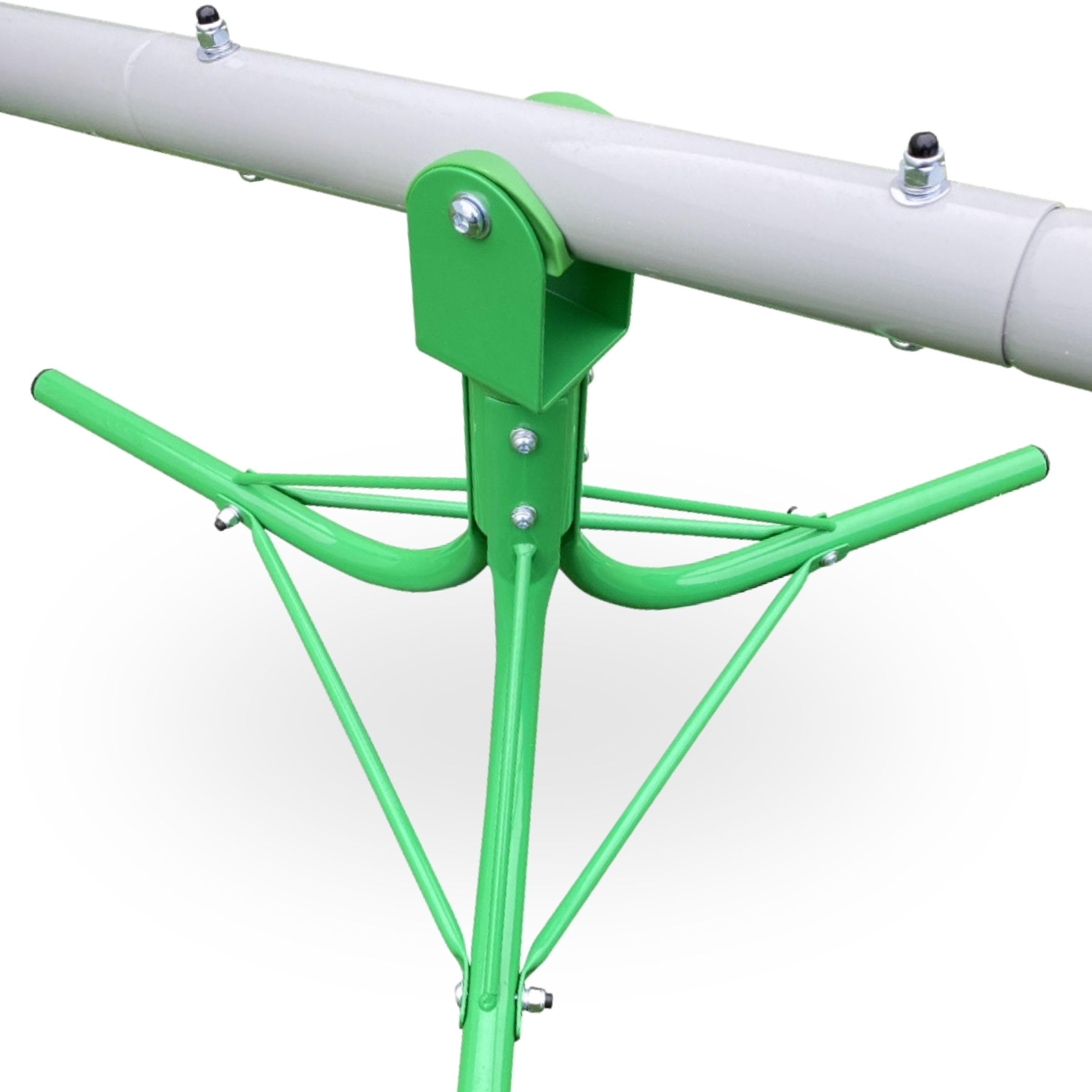 HyperMotion Swing HYP11 Kinderschaukelwippe mit 360° Drehfunktion - Gartenschaukel für 2 Kinder, UV-beständiges Material, belastbar bis 90 kg, Maße: 182 x 67 x 77 cm