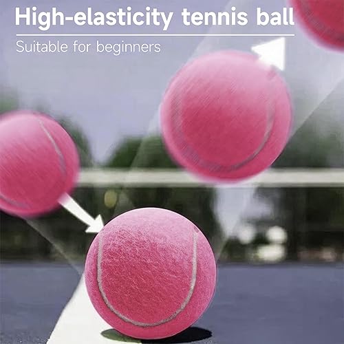 Miniatura 5 de Pelotas de tenis  Paquete de 12 pelotas de tenis de práctica para principiantes, pelotas de entrenamiento para perros mascotas, incluye bolsa de