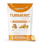 Humann Turmeric Chews Supplement - Clinically Studied High Absorption Curcumin Complex - Orange Citrus Flavor - from SuperBeets Makers - Joint Health - 30 Count
