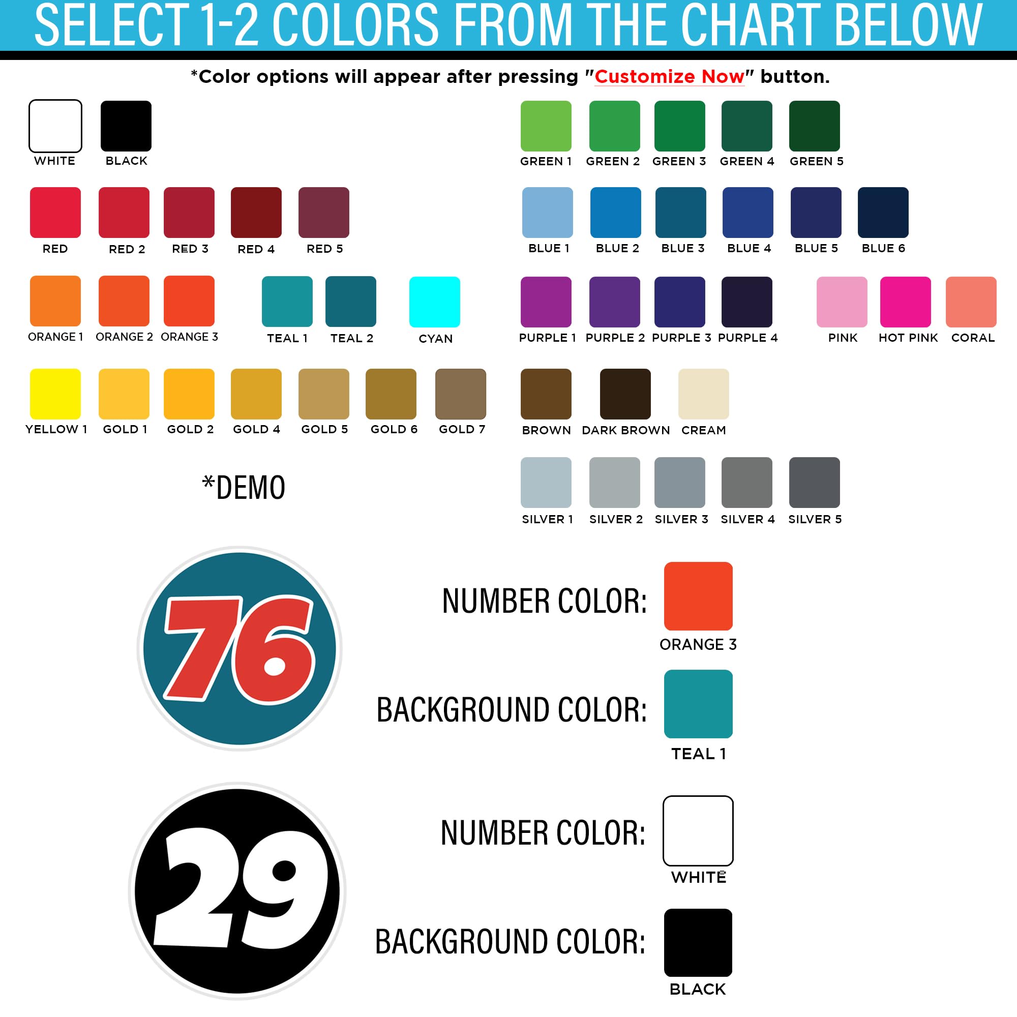 Custom Circular Racing Sticker Personalized Old School Retro Circle Racing Name Number Cars Bumper Decal Waterproof Die-Cut Vinyl Sticker for Dirt Bike Motocross Motorbike Cars Plate Racing Decal