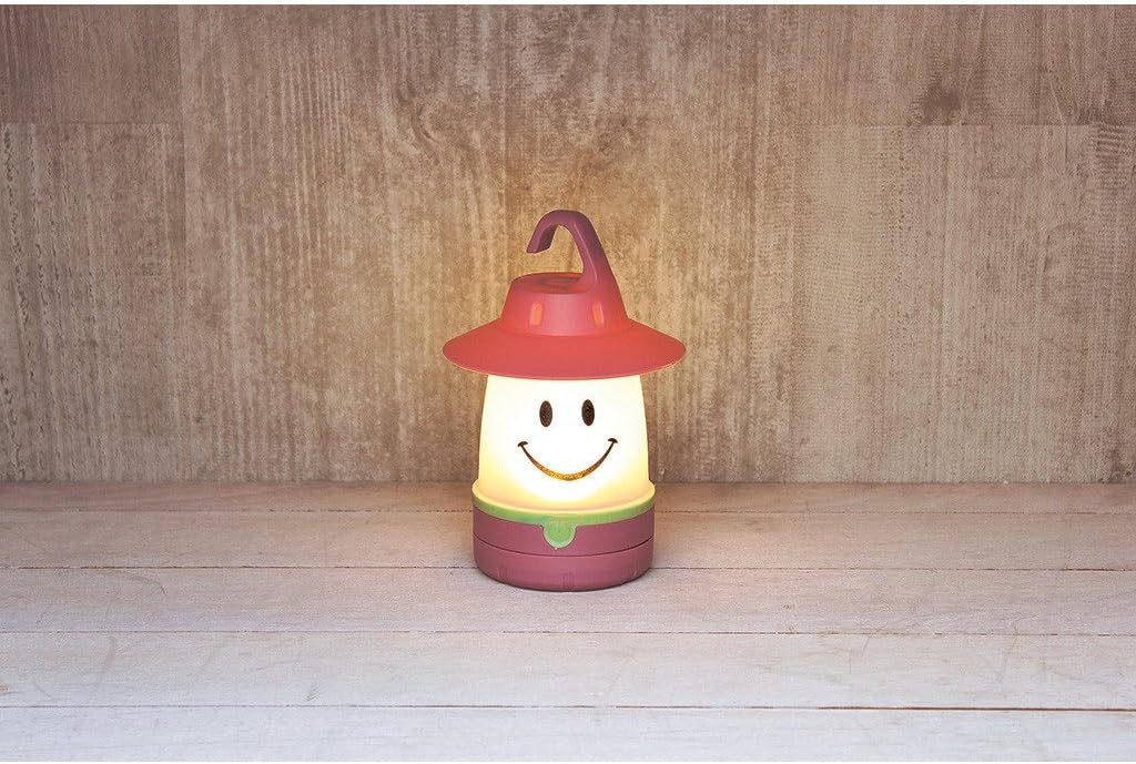 Smile LED Lantern: Portable Night Light Camping Lantern For Kids (Peach)
