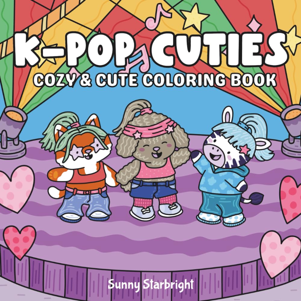 K-Pop Cuties Cozy & Cute Coloring Book: Cozy & Cute Coloring Book For Adults And Teens