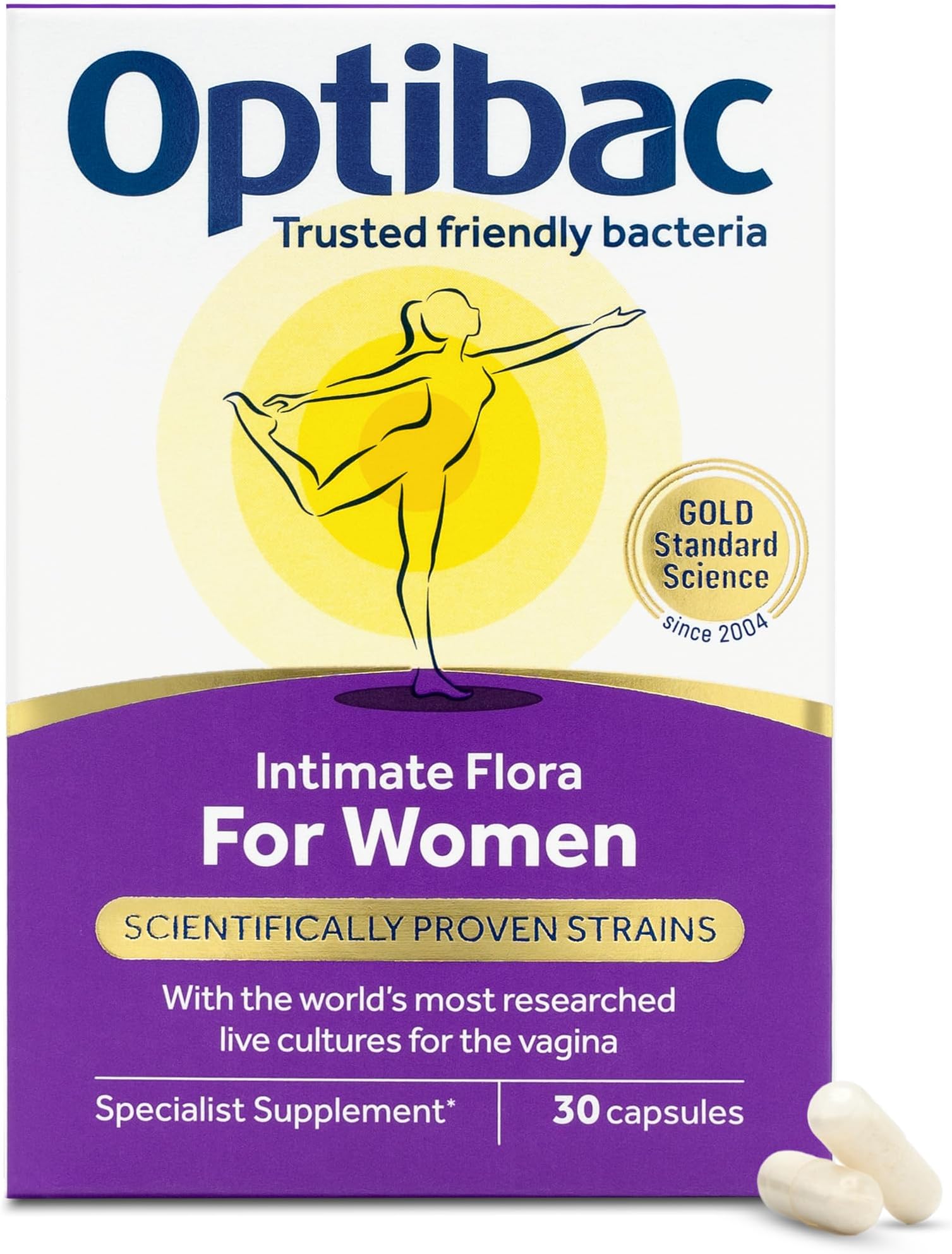 for Women - 30 Capsules | Vaginal Probiotic with Lactobacillus rhamnosus GR-1 & Lactobacillus reuteri RC-14 | Supports Intimate Flora, pH Balance & Urinary Health