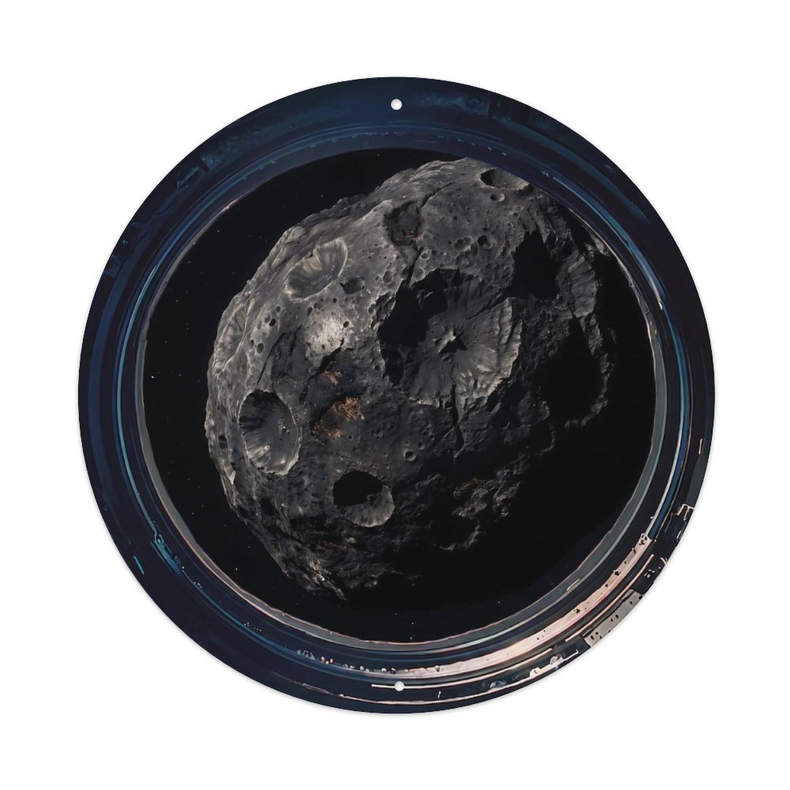 Carbonaceous Asteroid View Metal Tin Sign
