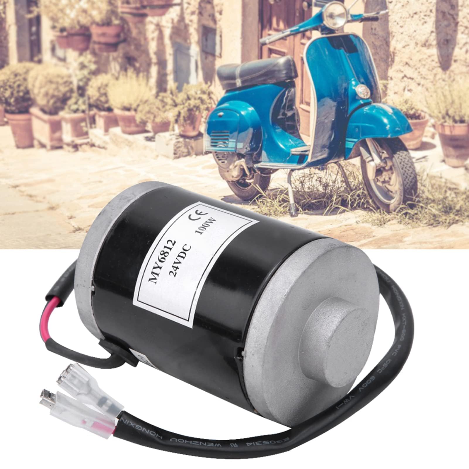 24V 100w Moteur de Brosse Haute Vitesse avec Poulie pour Scooter Controller