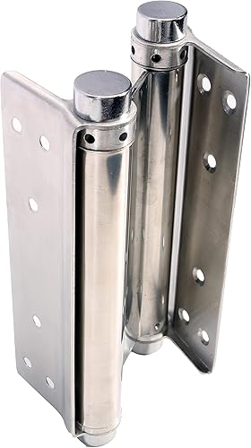 Miniatura 3 de Bisagras de resorte de doble acción, bisagras de puerta de cierre automático para puertas batientes de cafetería, salón, pub, acero inoxidable 201,